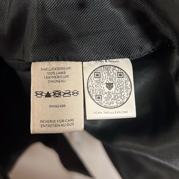 Revolve Lita by Ciara Lamb Leather Black Blaxer XS.  New with tags $498 retail - Picture 10 of 16